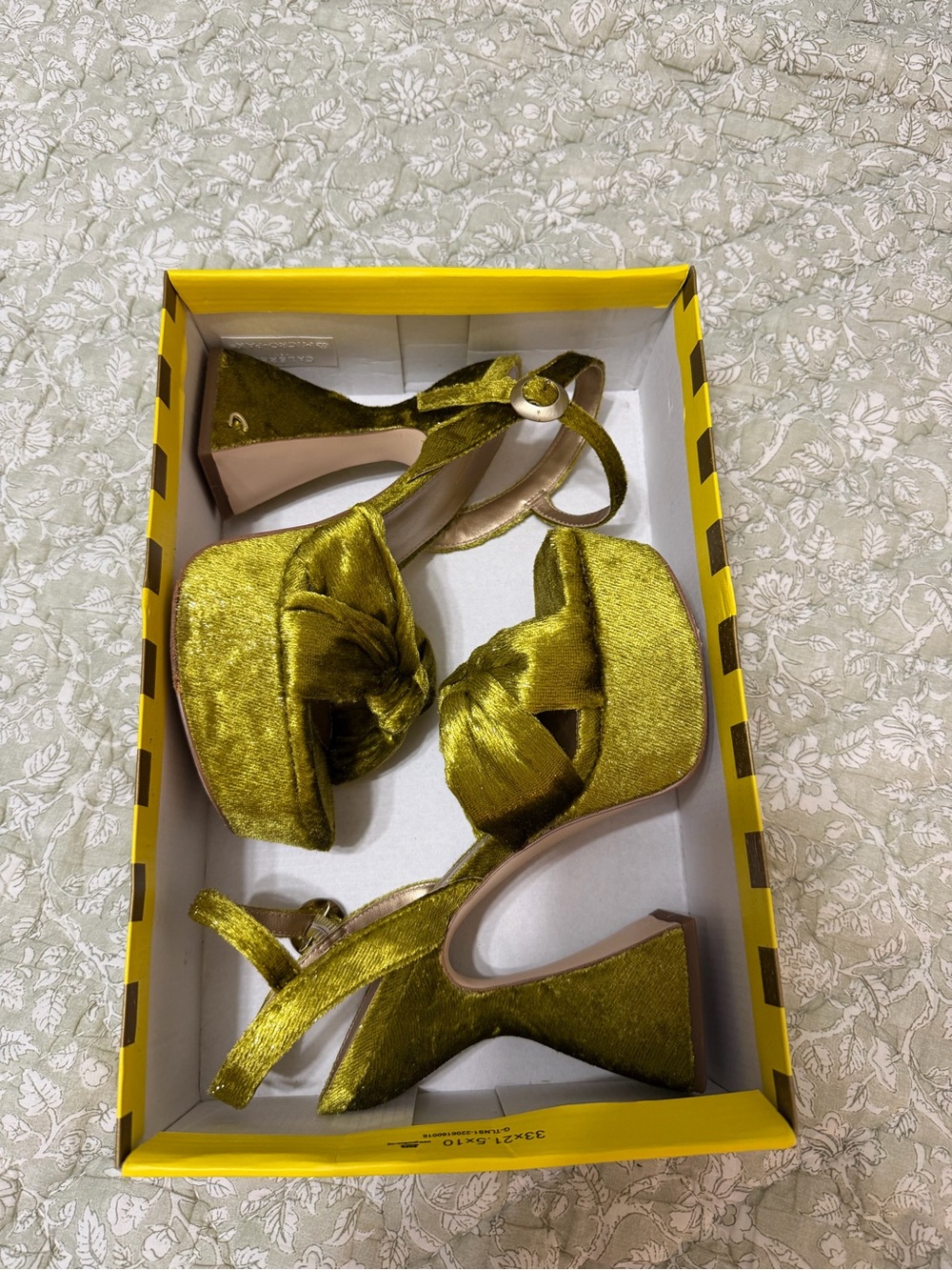 Sam Edelman Velvet Platform Sandals